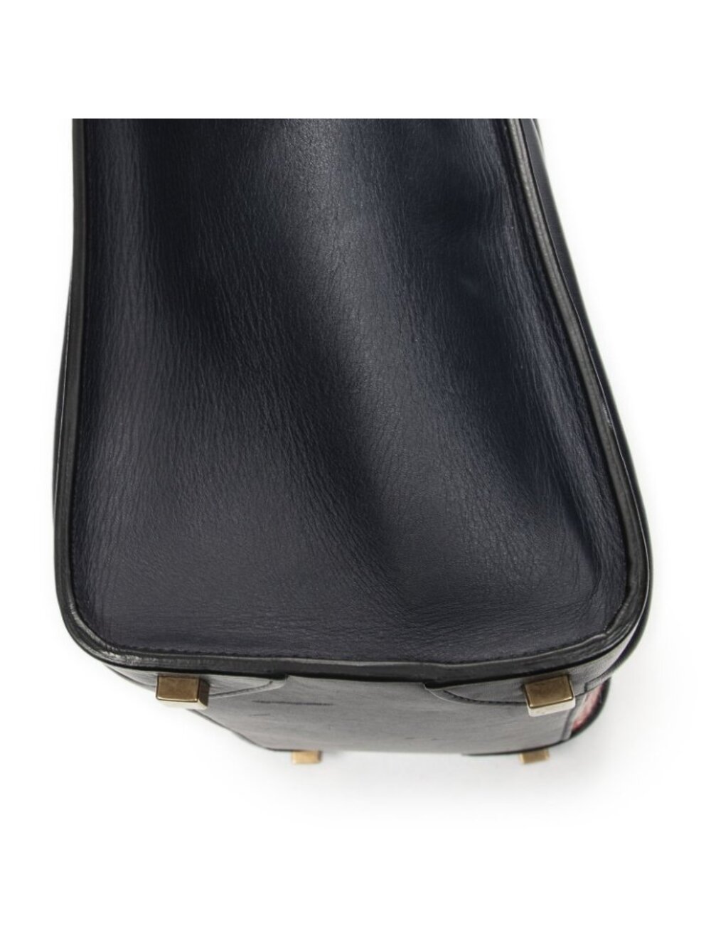 ★SOLD★ Celine Micro Luggage Black Red Blue Calfskin Leather - Picture 8 of 10